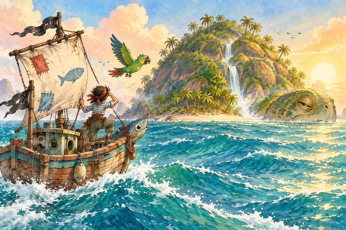Ilustración de La isla que respiraba